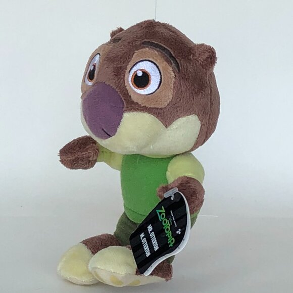 Disney Zootopia New w/Tag Mr.Otterton 9-Inch Plush Stuffed Animal - Picture 4 of 9